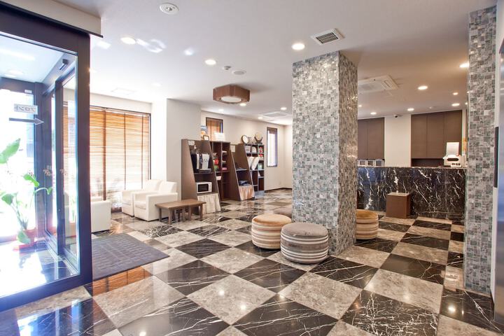 Interior entrance