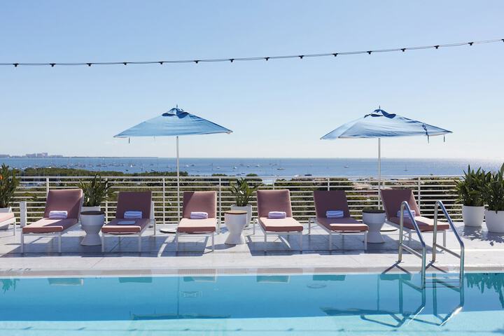 Rooftop pool