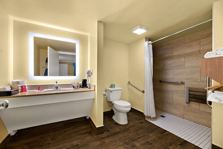 1 King Accessible Roll in Shower Microwave, Refrigerator, Continental Breakfast (7 of 14)