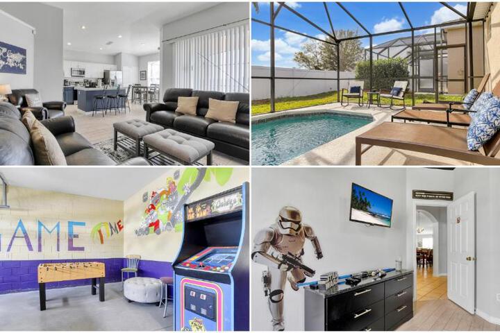 Sunshine Station - Spacious 4 bed Windsor Palms resort home thats close to Disney in Kissimmee, FL