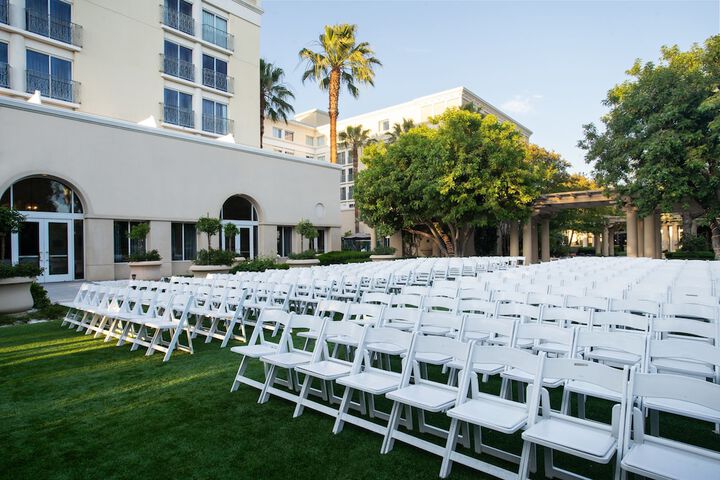 Outdoor wedding area