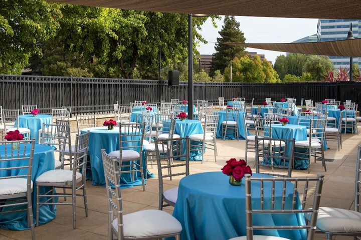 Outdoor wedding area