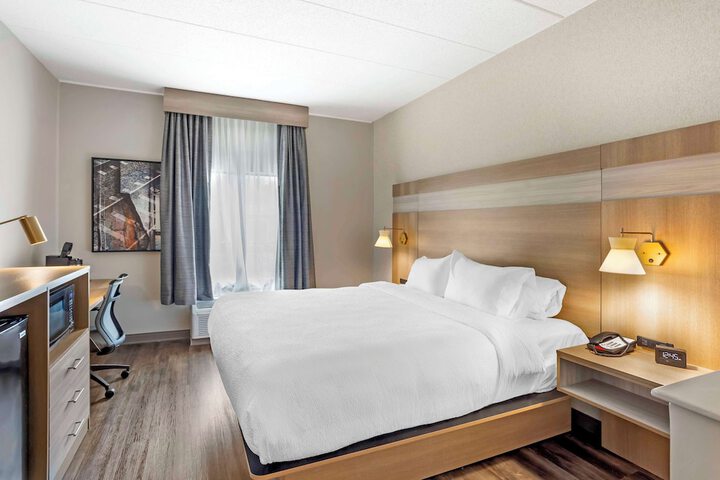 1 King Bed Pet Friendly Room Work Desk Chair with Ottoman Microwave and Refrigerator Full Breakfast (4 of 19)