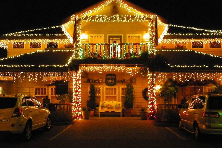 Front of property - evening/night