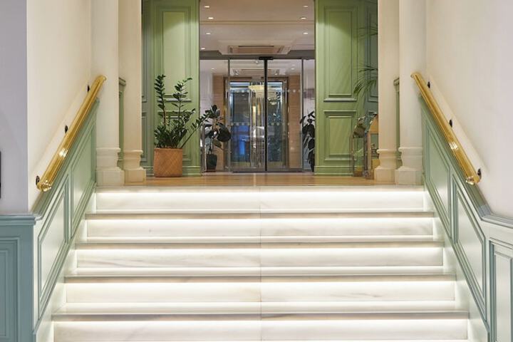 Interior entrance