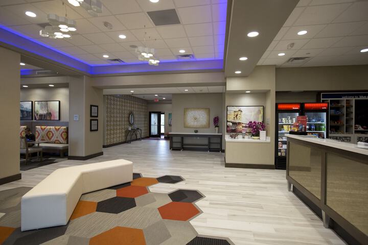 Interior entrance