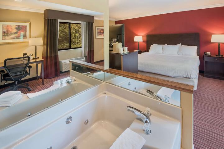 1 King Bed High Speed Internet Accessible Microwave and Refrigerator, Iron and Ironing Bo (22 of 22)