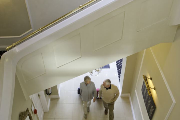 Interior entrance