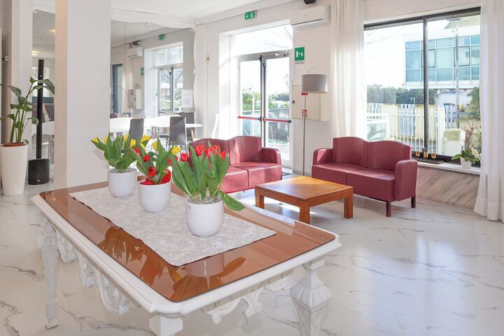 Lobby sitting area