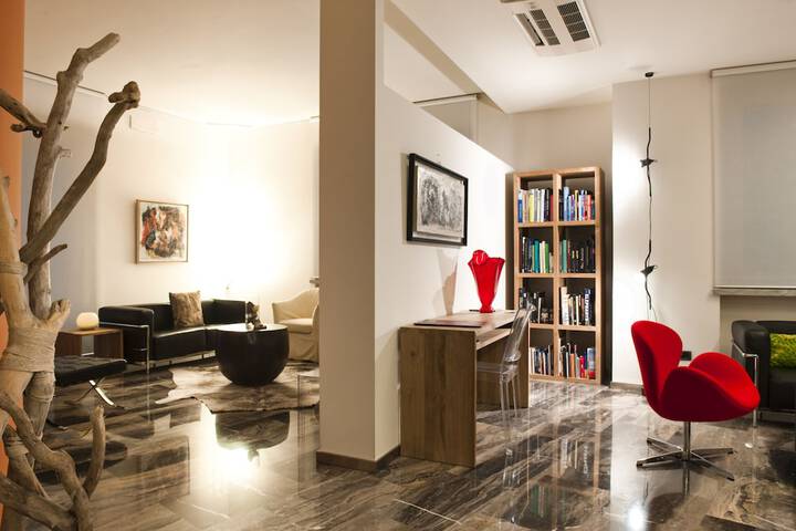 Interior entrance