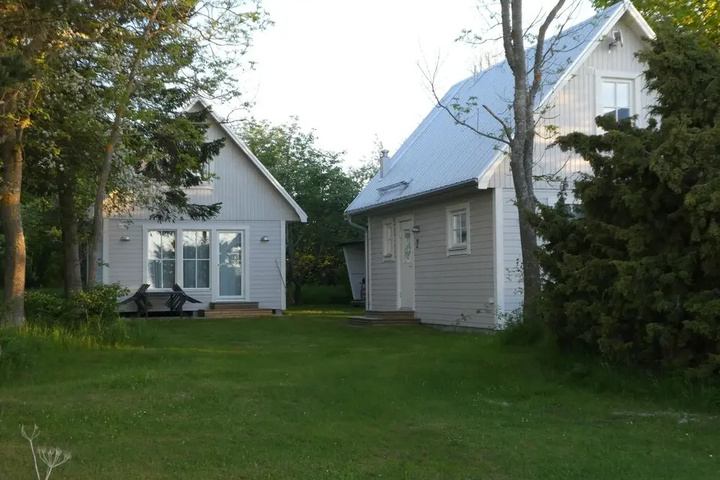 outside