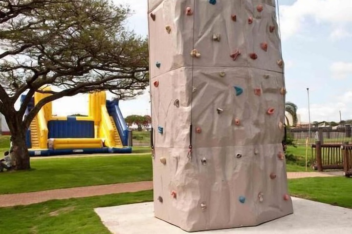 Outdoor rock climbing