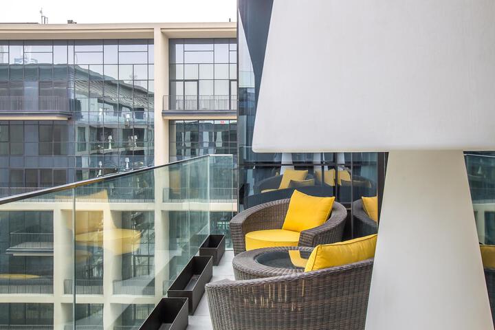 Exterior of Sophisticated Brand New, 1 Bed Apt. in City Walk #503
