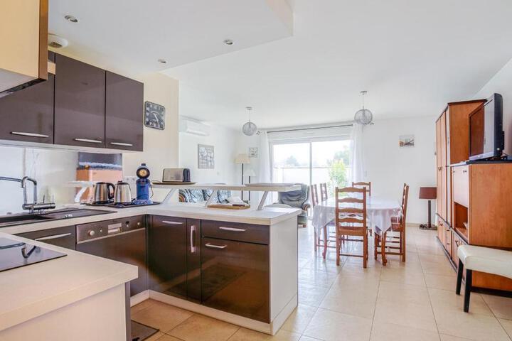 Maison T5 à Biscarrosse avec 4 chambres clim, WIFI, terrasse, proche activités et plages - FR-1-521-156