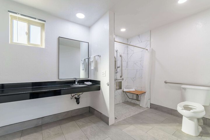 1 Queen Bed ADA Accessible Roll in Shower (5 of 13)