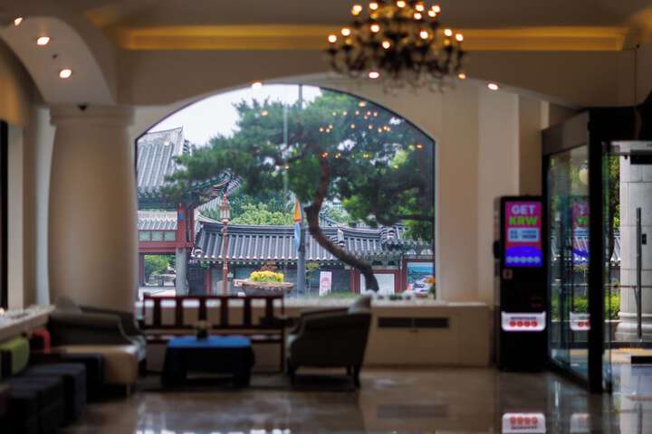 Interior entrance