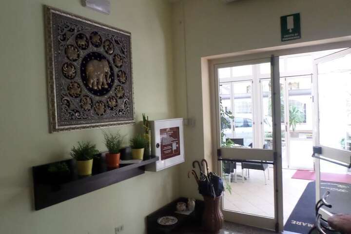 Interior entrance