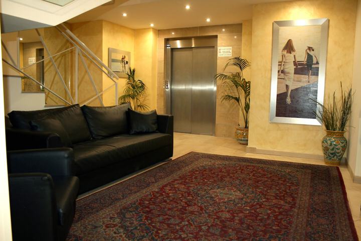 Interior entrance