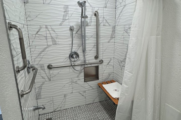 1 Queen Bed ADA Accessible Roll in Shower (8 of 13)