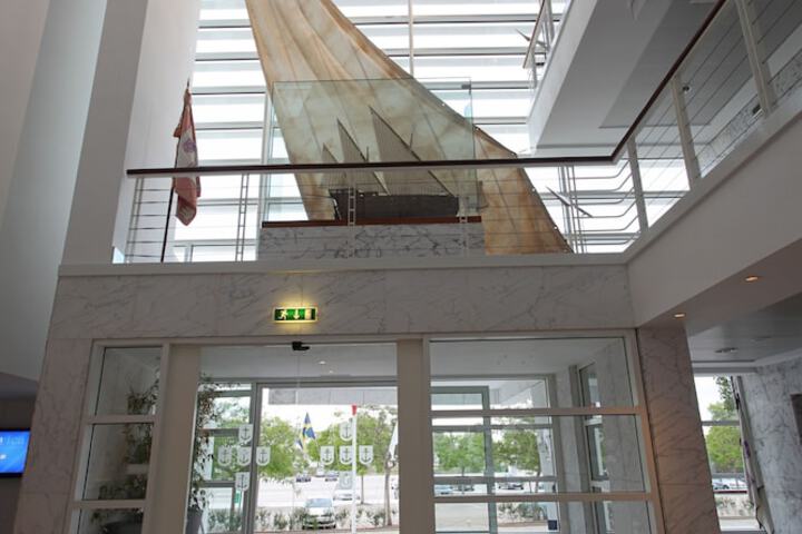 Interior entrance