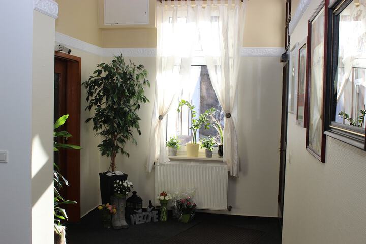 Interior entrance