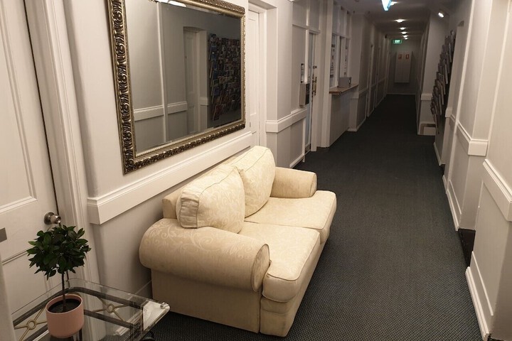 Interior entrance
