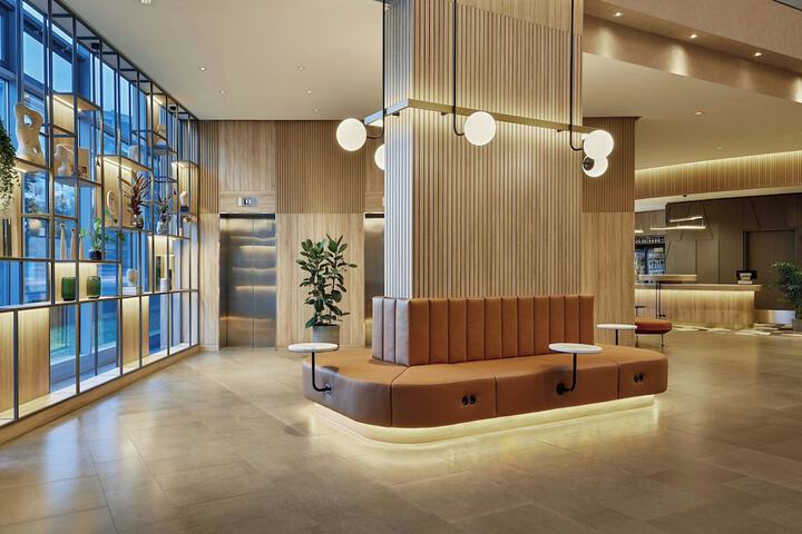 Interior entrance