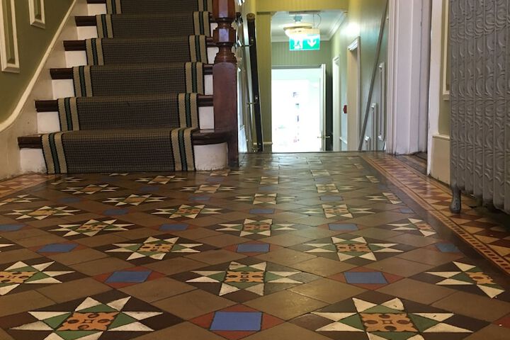 Interior entrance