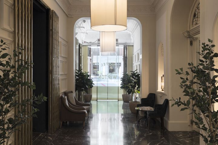 Interior entrance