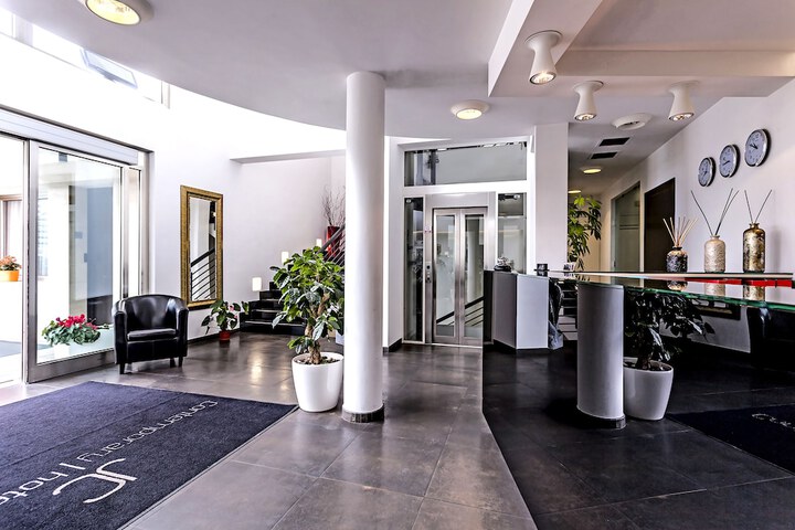 Interior entrance
