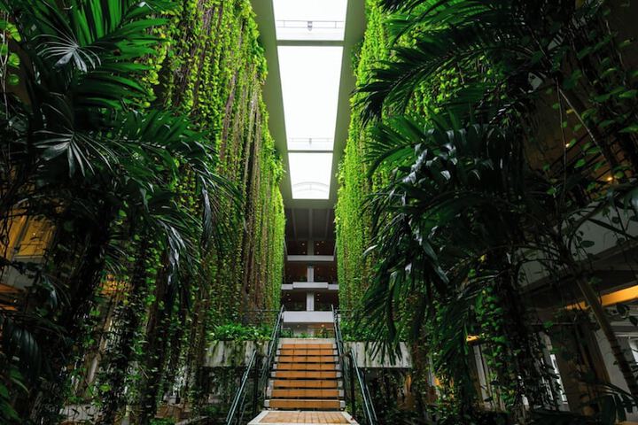 Interior entrance