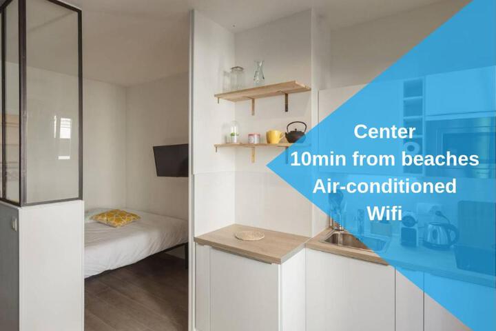Nicelidays - Le Berlioz - city central - 7min from beaches