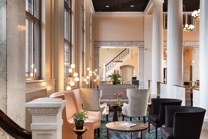 Lobby sitting area