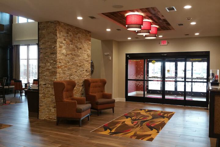 Interior entrance
