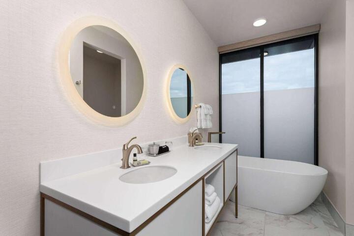 1 California King Bed Accessible Studio Suite Roll in Shower (12 of 20)