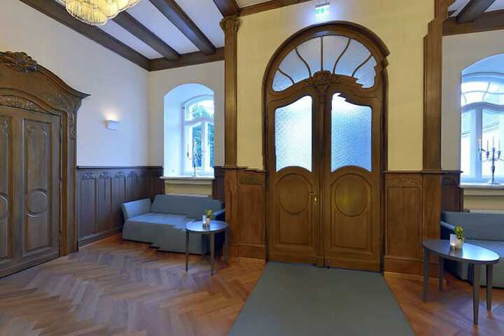 Interior entrance