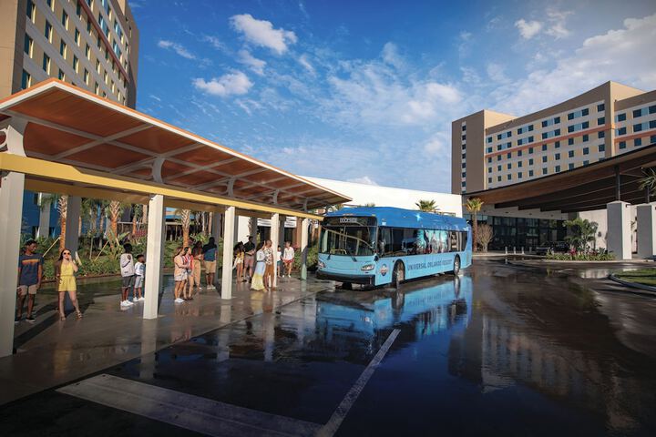 Theme park shuttle