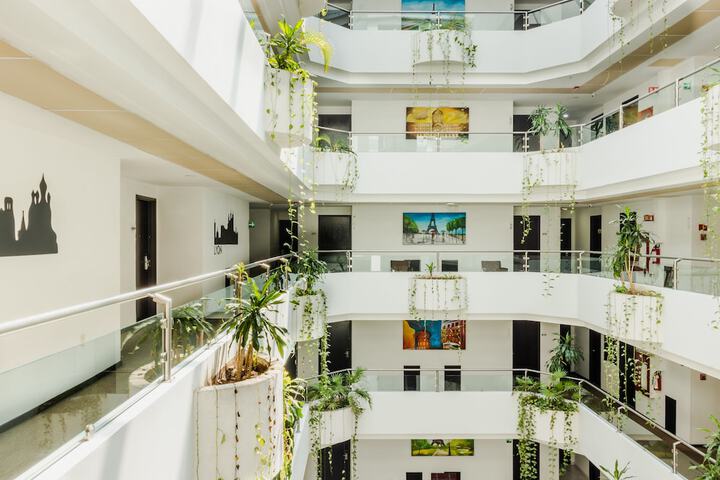 Interior entrance
