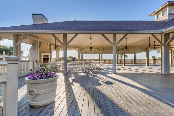 Outdoor wedding area