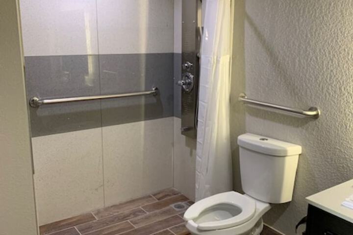 1 King Bed Mobility Accessible Roll in Shower (12 of 12)
