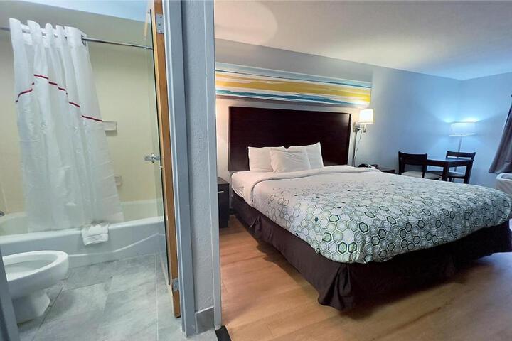 ADA Accessible Studio 1 King Bed Roll in Shower (9 of 14)