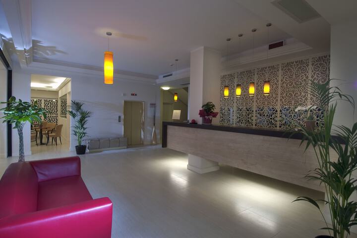 Interior entrance