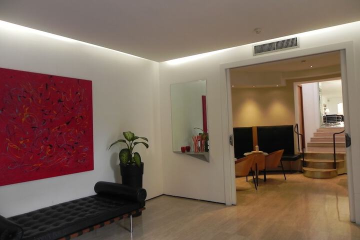 Interior entrance