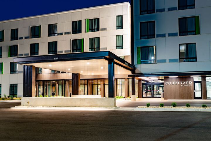 Front of property - evening/night