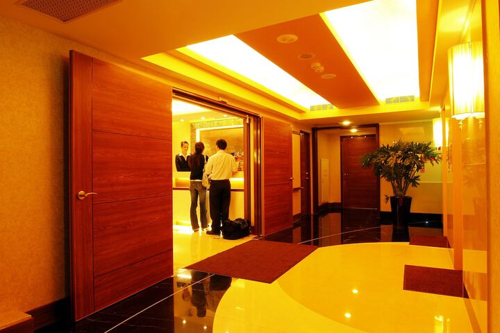 Interior entrance