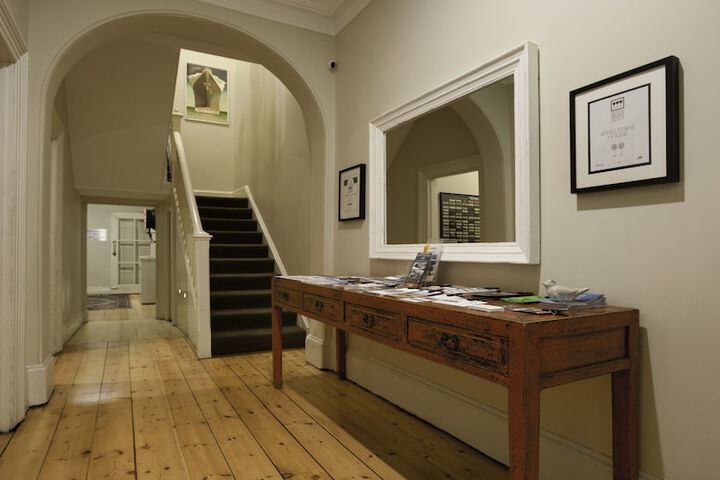 Interior entrance