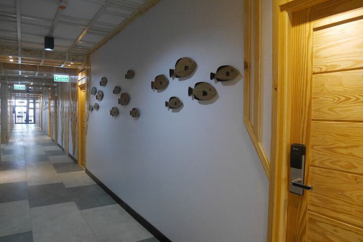 Interior entrance