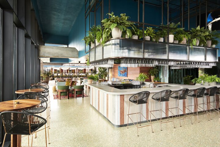 Poolside bar