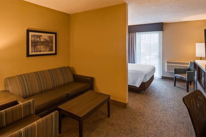 Accessible Suite Queen Bed Accessible Walk in Shower Sofa Bed Work Desk Microwave and Refrigerator Full Breakfast (20 of 30)