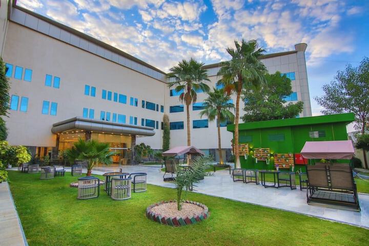 Exterior of The District Hotel Najran